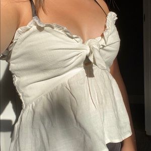 Pacsun tie front tube top
